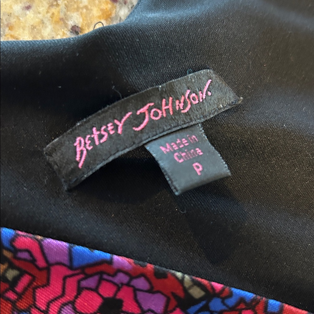 Vintage Betsy Johnson floral stain glass wrap dress - Picture 11 of 11